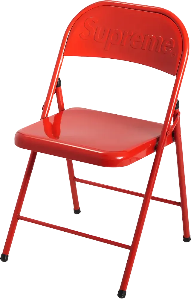 Supreme Metal Folding Chair Red